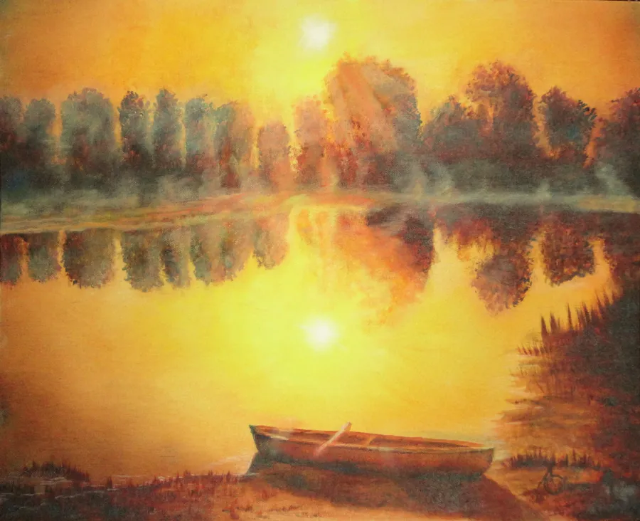 Boat off Golden Pond